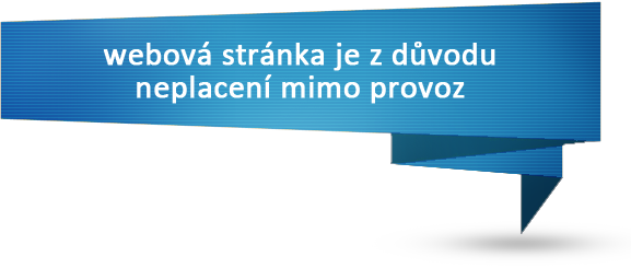 Webová stránka je z důvodu neplacení mimo provoz
